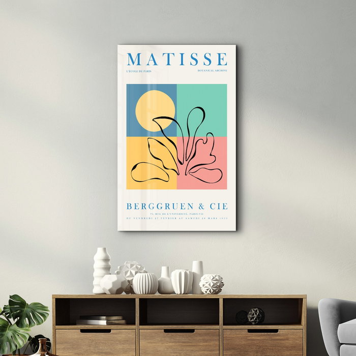 Wallity Pintura Decorativa de Vidrio Templado Multicolor 46 x 72 cm